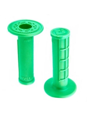 Puños ODI MX Ruffian Half Waffle Verde Fluor