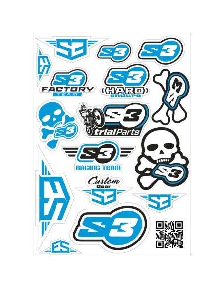 Adhesivos Logo S3 Azul