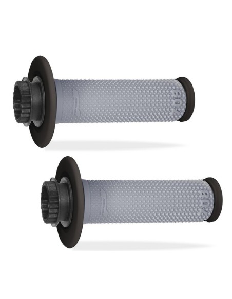 Puños Pro Grip 708 Lock On Doble Densidad Diamond Negro/Gris
