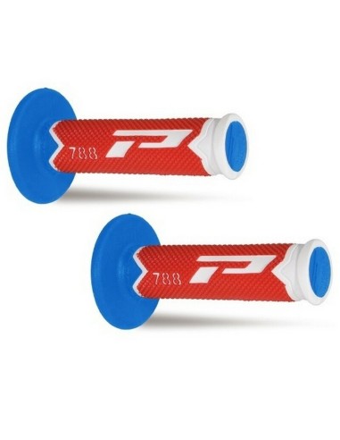 Puños Pro Grip 788 Triple Density Blanco/Rojo/Azul