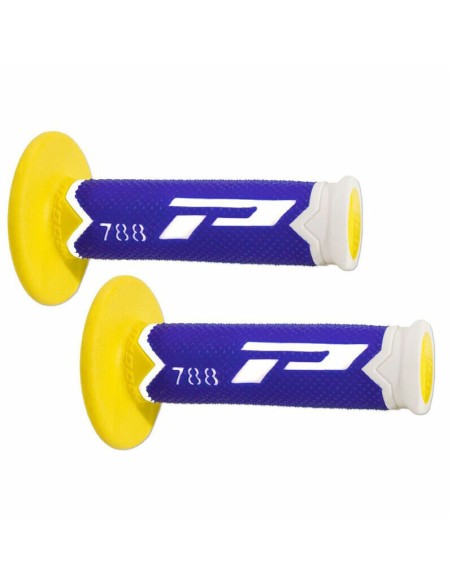 Puños Pro Grip 788 Triple Density Azul/Amarillo