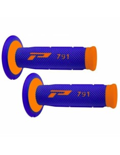 Puños Pro Grip 791 Dual Azul/Naranja Flúor