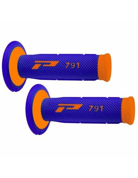 Puños Pro Grip 791 Dual Azul/Naranja Flúor