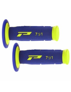 Puños Pro Grip 791 Dual Azul/Amarillo Flúor