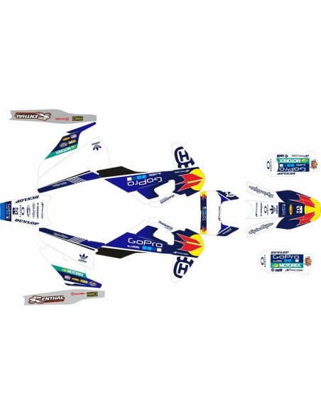 Kit Adhesivos Completo Go Pro Husqvarna TE/FE 20-23