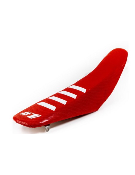 Funda de Asiento OneGripper Ribbed Rojo/Blanco