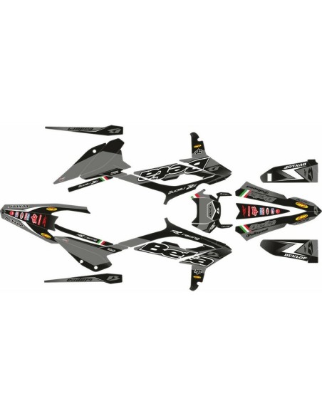 Kit Adhesivos Completo Beta RR 2T/4T 23-24 Gris/Negro