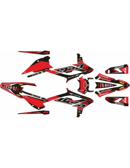 Kit Adhesivos Completo Beta RR 2T/4T 23-24 Rojo/Negro