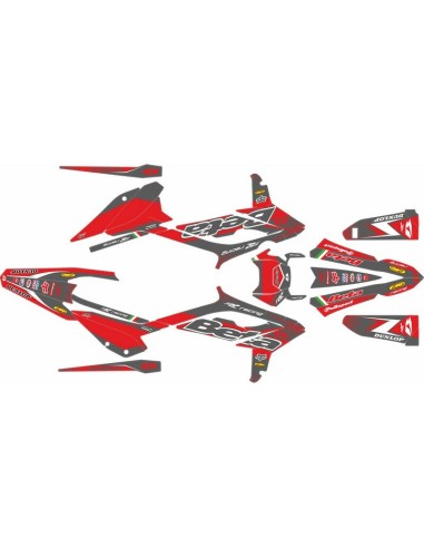 Kit Adhesivos Completo Beta RR 2T/4T 23-24 Rojo/Gris