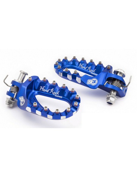 Estriberas Aluminio S3 Hard Rock Yamaha Ténéré 700 19-.. Azul