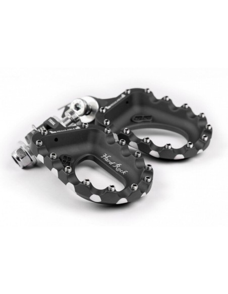 Estriberas Trial Aluminio S3 Hard Rock Negro