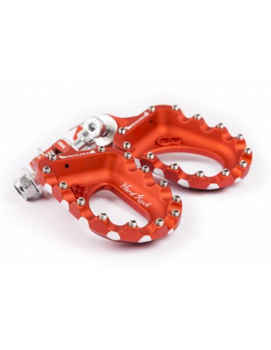 Estriberas Trial Aluminio S3 Hard Rock Naranja