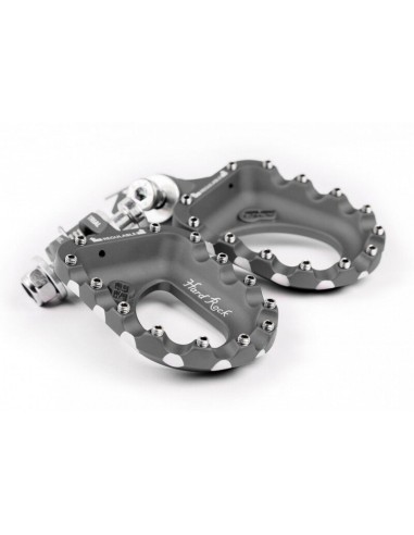 Estriberas Trial Aluminio S3 Hard Rock Titanio