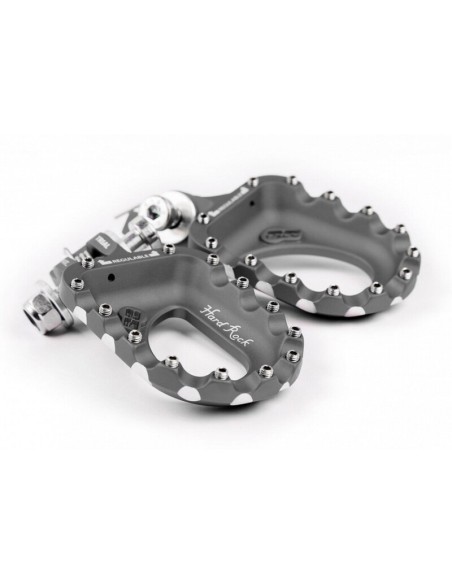 Estriberas Trial Aluminio S3 Hard Rock Titanio