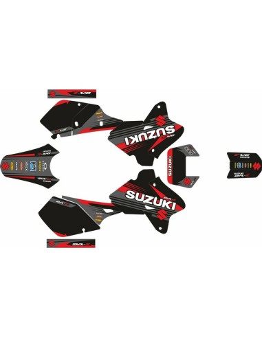 Kit Adhesivos Completo Suzuki DRZ 400 E 00-19 Negro
