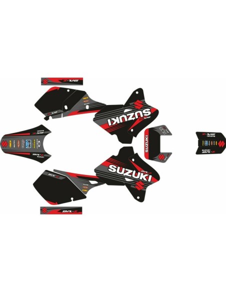 Kit Adhesivos Completo Suzuki DRZ 400 E 00-19 Negro