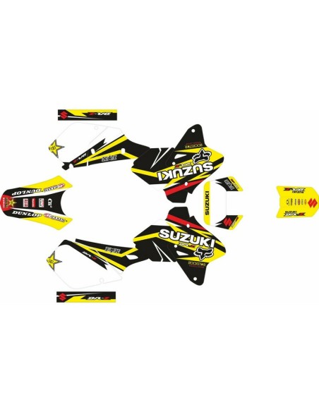 Kit Adhesivos Completo Suzuki DRZ 400 E 00-19 Negro