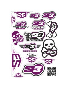 Adhesivos Logo S3 Morado