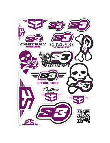 Adhesivos Logo S3 Morado