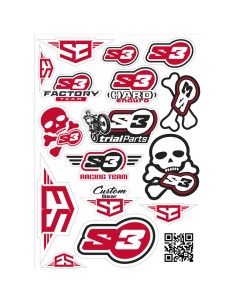 Adhesivos Logo S3 Rojo