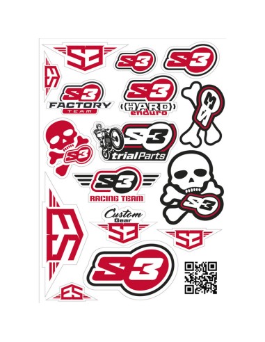 Adhesivos Logo S3 Rojo
