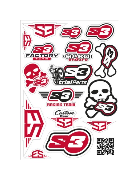 Adhesivos Logo S3 Rojo