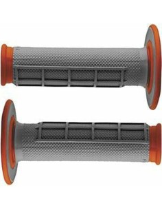 Puños Renthal Dual Half Waffle Medium Naranja