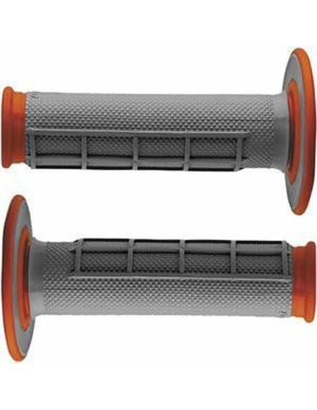 Puños Renthal Dual Half Waffle Medium Naranja