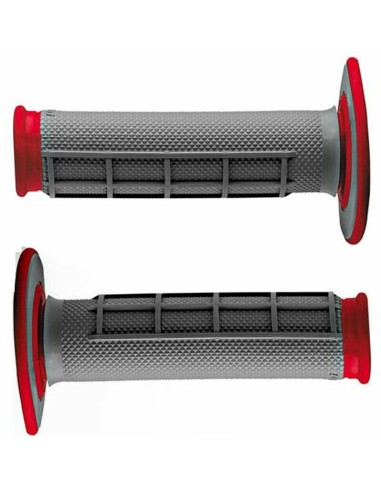 Puños Renthal Dual Half Waffle Medium Rojo
