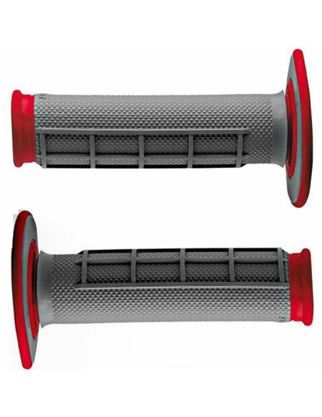Puños Renthal Dual Half Waffle Medium Rojo