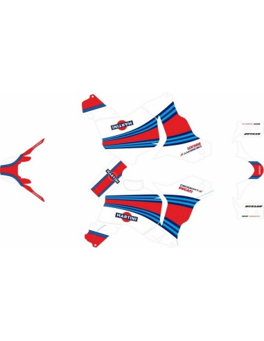 Kit Adhesivos Completo Ducati DesertX 22-.. Martini Edition