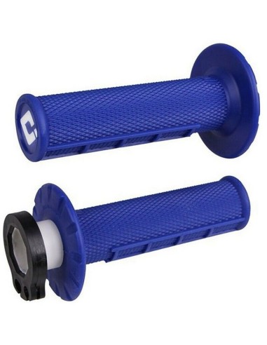 Puños ODI MX Lock On V2 Half Waffle 2/4 T Azul