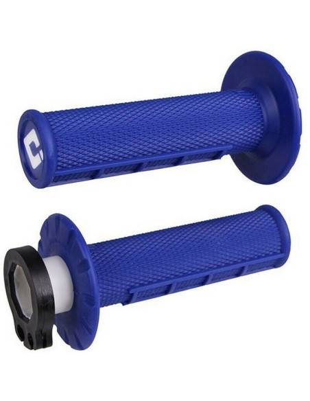 Puños ODI MX Lock On V2 Half Waffle 2/4 T Azul