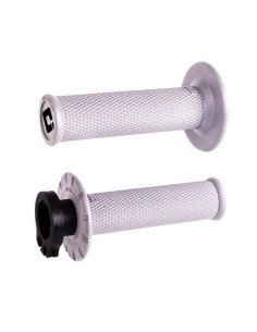 Puños ODI MX Lock On V2 No Waffle 2/4 Blanco
