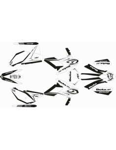 Kit Adhesivos Completo Factory Beta RR 2T/4T 14-17 Negro/Blanco