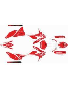 Kit Adhesivos Completo Factory Beta RR 2T/4T 14-17 Blanco/Rojo