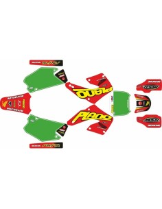 Kit Adhesivos Completo Honda CR 125/250 R 00-01 Carmichael Edition Rojo/Verde