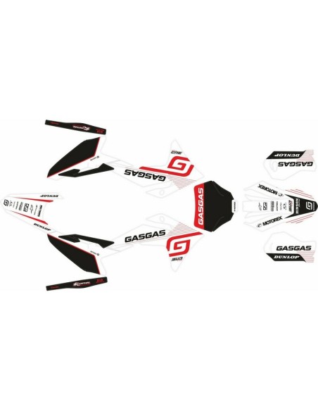 Kit Adhesivos Completo Gas Gas MC 50 24-..Blanco