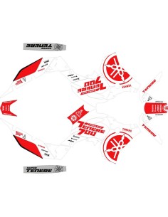 Kit Adhesivos Completo Logo Yamaha Ténéré 700 19-24 Blanco/Rojo