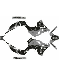 Kit Adhesivos Completo Square Yamaha Ténéré 700 19-24 Negro/Gris