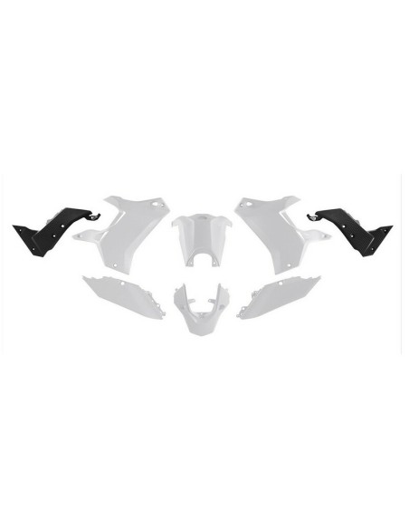 Kit Plásticos RaceTech Yamaha Ténéré 700 19-24 Blanco/Negro