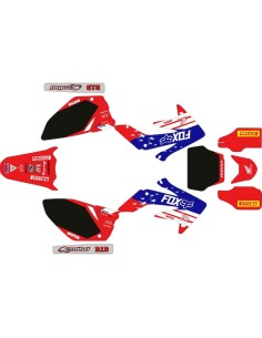 Kit Adhesivos Completo Honda CRF 250 R 04-05 Fox USA