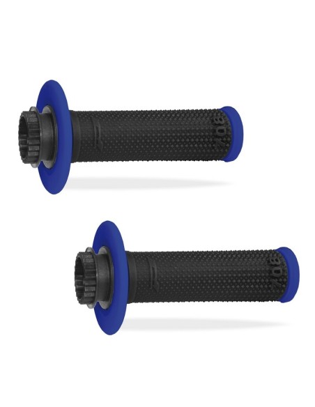 Puños Pro Grip 708 Lock On Doble Densidad Diamond Azul/Negro