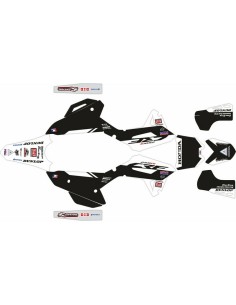 Kit Adhesivos Completo Honda CRF 250 R 22-24 HRC Negro/Blanco