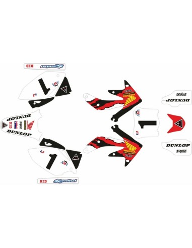 Kit Adhesivos Completo Honda CRF 450 R 08 McGrath