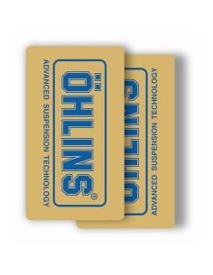 Adhesivos Vinilo Transparente Horquilla ÖHLINS Azul