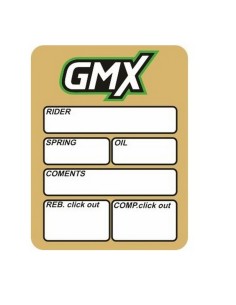 Adhesivo Vinilo Settings de Suspensión GMX