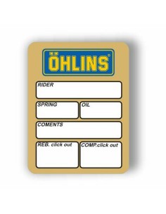 Adhesivo Vinilo Settings de Suspensión Öhlins