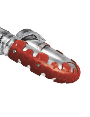 Protector de Escape Polisport Armadillo 4T Rojo 22 cm