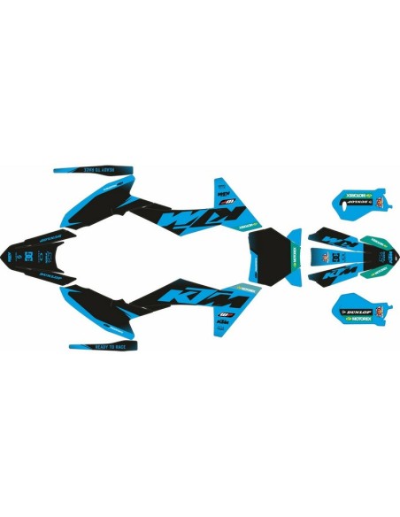 Kit Adhesivos Completo KTM SX 65 24 Cyan Edition